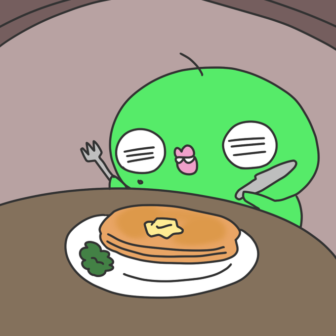 ちなみにしょくしゅちゃんはニンゲンとおなじものたべます 