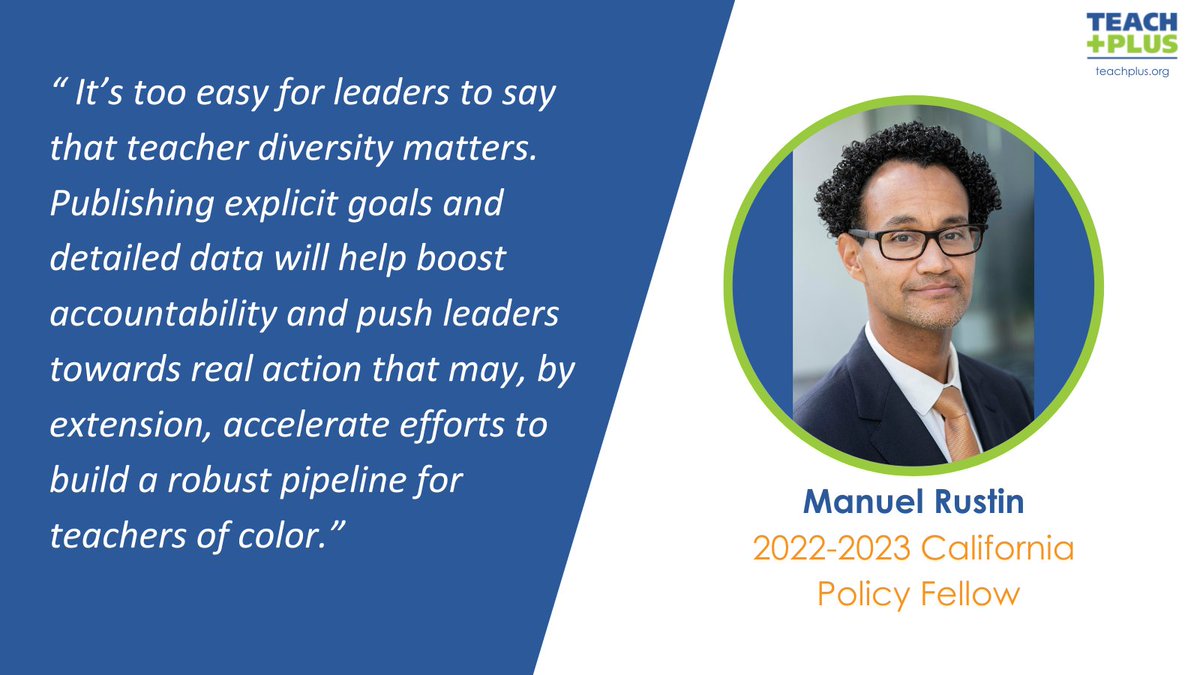 TeachPlusCA's tweet image. Meet our Teach Plus Teacher Leader: Manuel Rustin
#TeachPlus #TeacherLeader