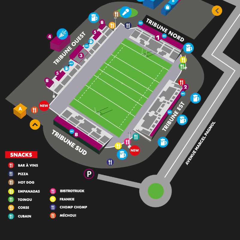 ProvenceRugby's tweet photo. 🗞️#RuckMagazine, chaque veille de match à domicile, c’est 𝟯𝟲 𝗽𝗮𝗴𝗲𝘀 pour tout savoir sur la rencontre… 

Des stats aux foodtrucks en passant par les compos d’équipes ou des interviews ! 📰 

#ProD2 #PRUSON
