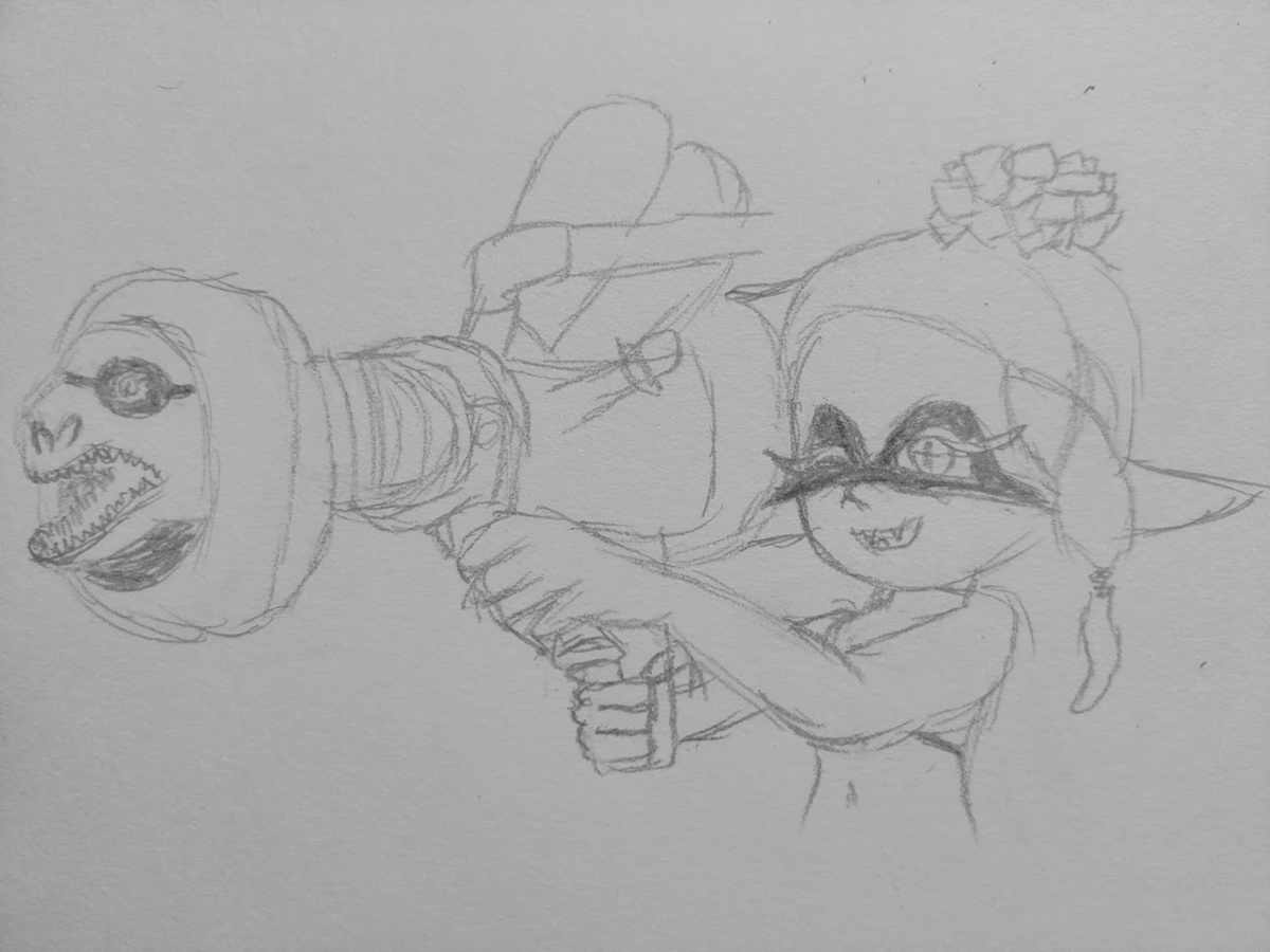 Chao2battle's tweet photo. Frye fryering a fryezooka #splatoon #splatoon3 https://t.co/daeEilDLZ0