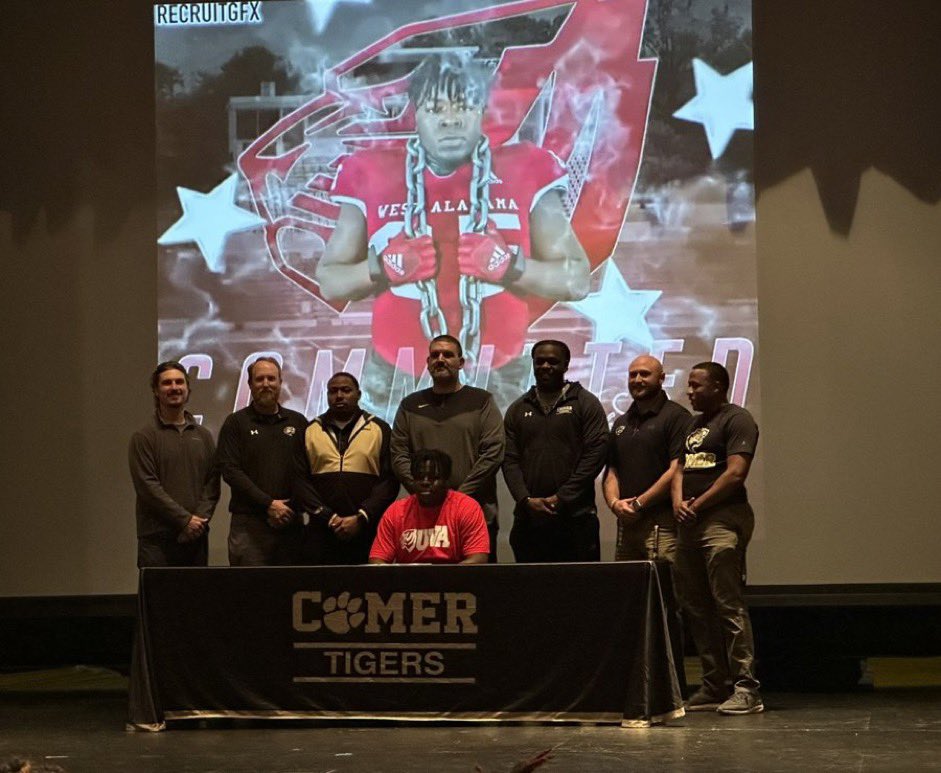 B.B. Comer High School Football (@comer_football) on Twitter photo Congrats to <a href="/zackcarpenter11/">Zachariah Carpenter</a> for signing with the University of West Alabama! We are proud of this young man for sure! #BuiltDifferent Congrats to <a href="/zackcarpenter11/">Zachariah Carpenter</a> for signing with the University of West Alabama! We are proud of this young man for sure! #BuiltDifferent