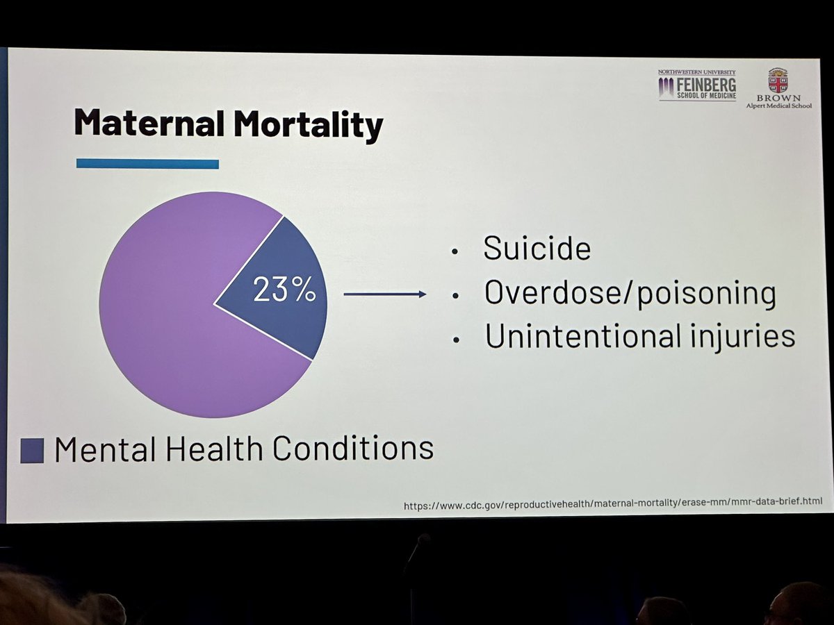 Mental health is the most untreated and unappreciated factor associated with maternal mortality.  #SMFM23