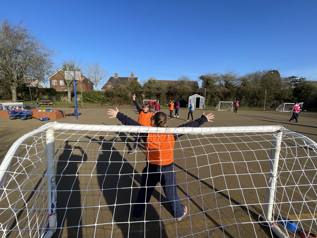 StMSchSport's tweet photo. Year 5/6 enjoying their handball games on a glorious winters day ⁦@StMSchStewkley⁩ #together https://t.co/hnDbCBFKE1