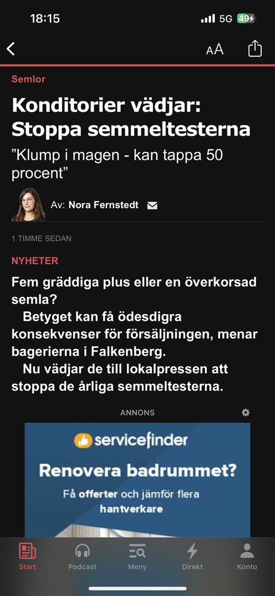 markusbotsjo's tweet photo. Under en kort sejour på Hallands Nyheter ifjol var jag en av medlemmarna i semmeljuryn och det kan vara det allvarligaste uppdraget jag tilldelats i mitt liv. https://t.co/dvu4j6LWPp