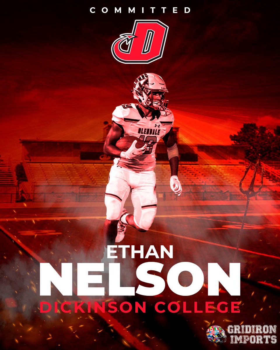 Congratulations to <a href="/Nelson07_07/">Nelson</a> on his commitment to <a href="/DCRedDevilFB/">Dickinson Football</a>! We are incredibly excited to watch this next step in his academic and football career unfold!