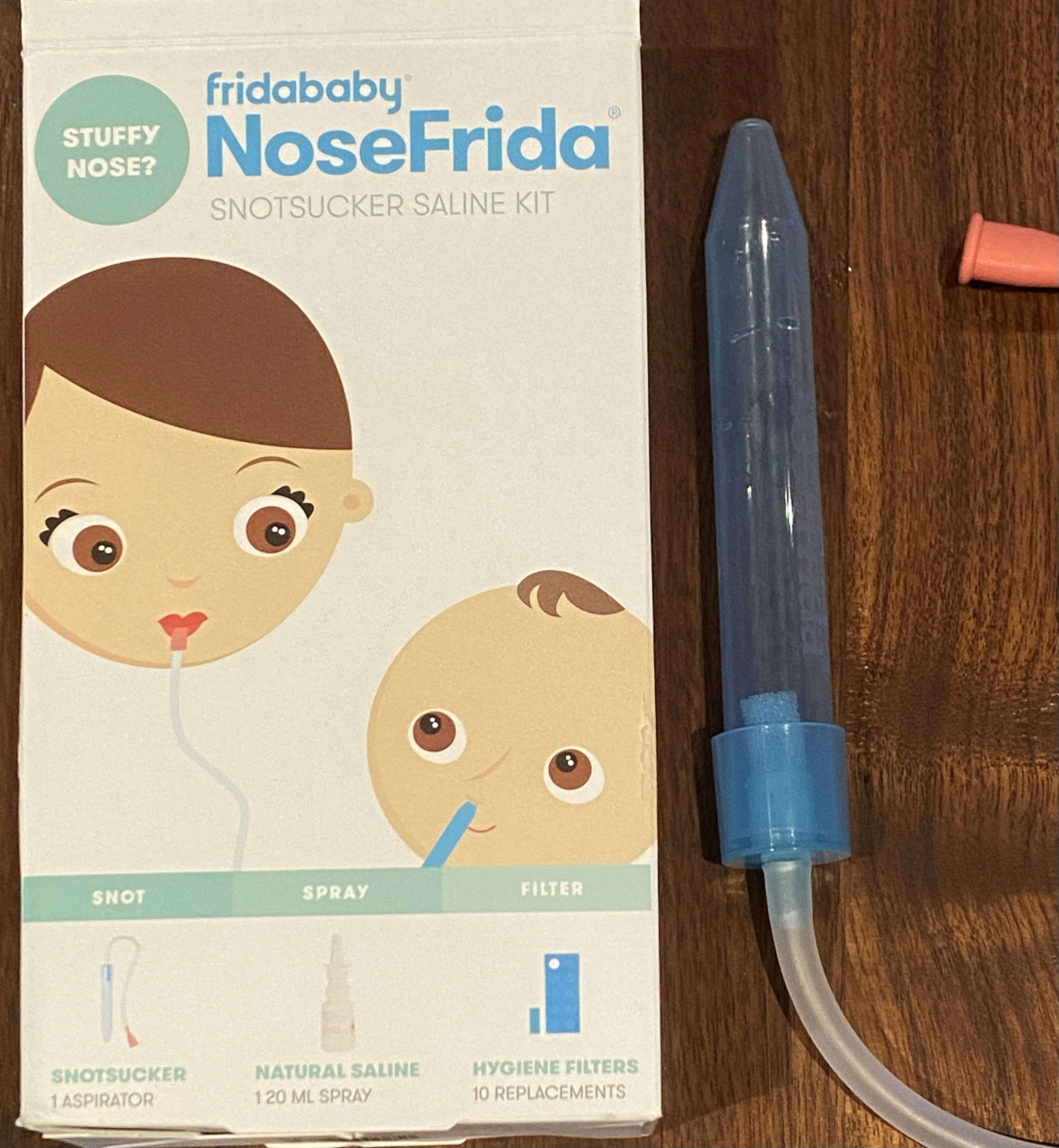 Dyche Mullins et al. on X: The Nose Frida is a simple device for sucking  snot out of a baby's nose. It works well, but I will say this: the package  does