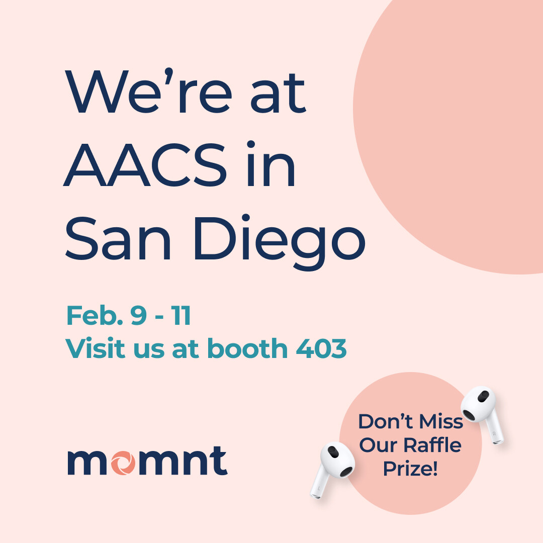 getmomnt's tweet image. Our healthcare team is at the AACS 2023 Annual Scientific Meeting in San Diego from Feb. 9-11. Make sure to stop by and visit us at booth 403! #momnt #patientfinancing #cosmeticsurgery