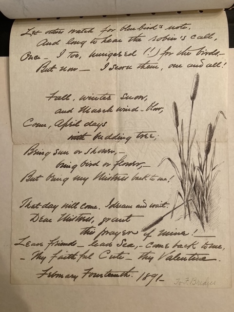 A #Valentine mystery! Prof. Katherine Manthone discovered an anonymous valentine sent to artist Fidelia Bridges in 1891. Could it be a juicy tidbit from a love interest? Manthone explains how she unraveled the clues… katherinemanthorne.com/historian_art_… @GCArtHistory