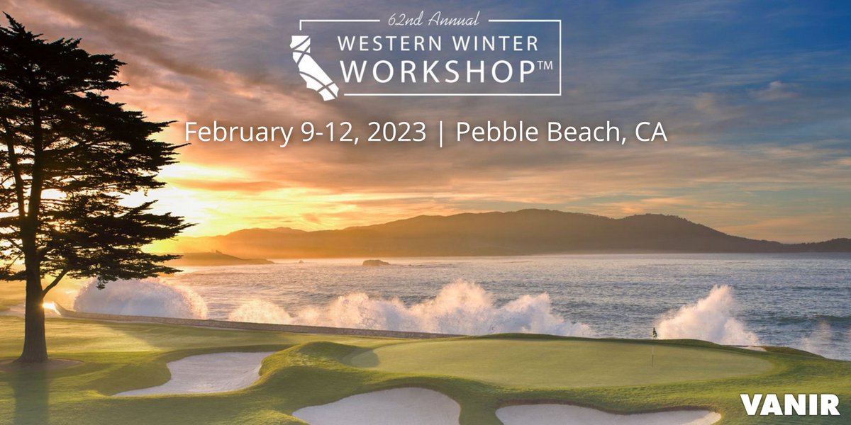 VanirCM's tweet photo. Vanir is proud to act as a Capital Management Dinner Sponsor for the 62nd Annual Western Winter Workshop, today through Sunday at The Inn at Spanish Bay at Pebble Beach Resorts. #WeAreVanir #WesternWinterWorkshop #EventSponsor #CapitalProjectDelivery #ConstructionManagement https://t.co/dH0iJeD4qc