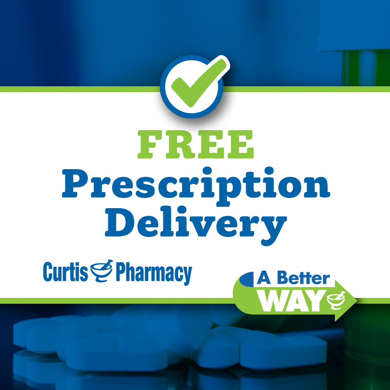 Not feeling well? Can't make it to the pharmacy? No problem! Curtis Pharmacy can deliver your medications right to your door for FREE! Sign up today ➡️ tinyurl.com/4hetk9ne