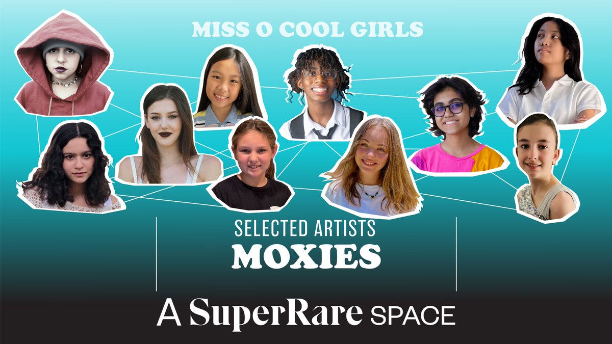 🚨Exciting Announcement! 

Our <a href="/SuperRare/">SuperRare</a> Spaces Gallery is set to launch on Thursday February 16th

Our gallery, Moxies, showcases art created by girls ages 8-20 and the talent level is unreal!! Two drops ft 10 girls who all exude moxie 🚀
 #SuperRareSpace

More details below