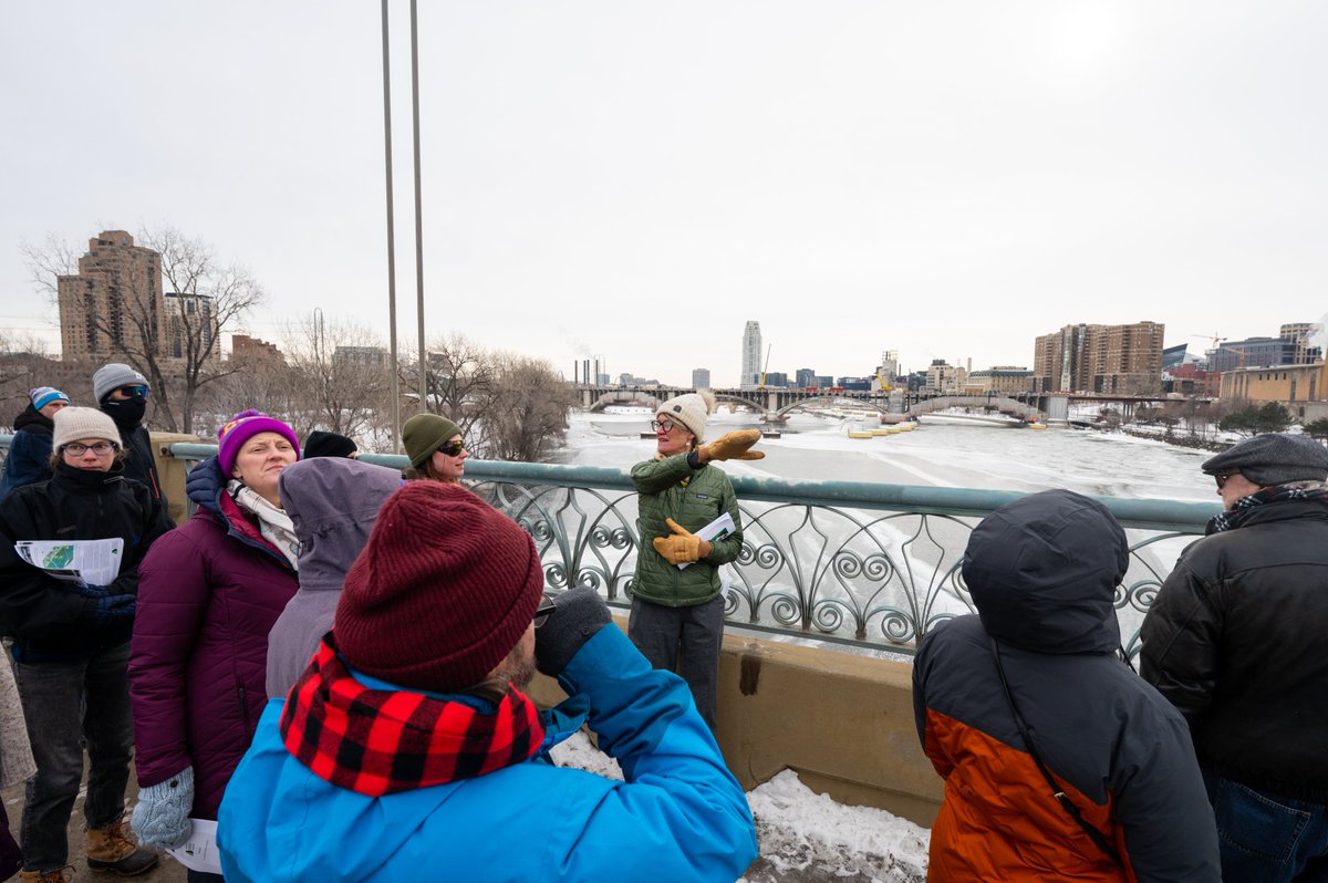 Scenes from our Winter Walk & Talk along the Central Riverfront this past Saturday. Thank you to the @greatnorthern for co-hosting this free event and to all those who joined us on this beautiful morning!