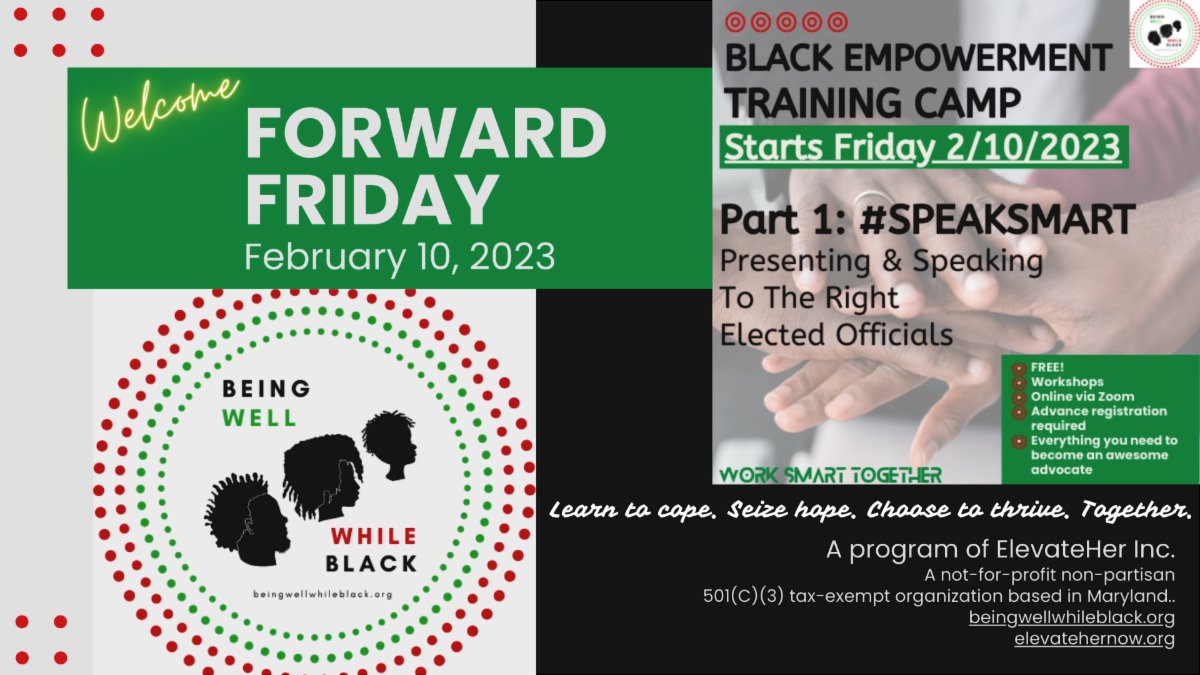 BlackHealthHub's tweet photo. BECOME AN AWESOME ADVOCATE for the health and well-being of Black folks!  Join BWWB for #SPEAKSMART tomorrow AT 7:30 pm EDT for FREE!  Time to #POWER up!  #Blacktivism #Blackhealthmatters #learn #do #live #speak #smart https://t.co/emE1A7i1rD
https://t.co/vakQHFt5jd https://t.co/KevZUQmQFv