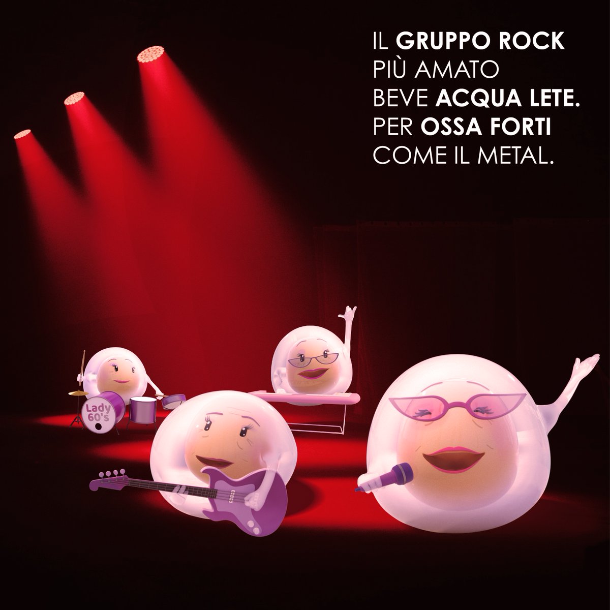 Non c’è gruppo più rock delle nostre Lady 60’s. 🎸

#AcquaLete #lacquacheiltuocorpovuole
#Sanremo2023