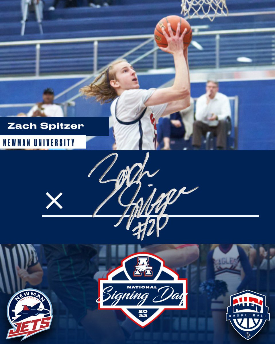 Congrats to our very now <a href="/Spitz0533/">Zach Spitzer</a> for signing to play basketball at the next level with <a href="/NewmanJetsMBB/">Newman Men’s Basketball</a> ‼️ #TOE