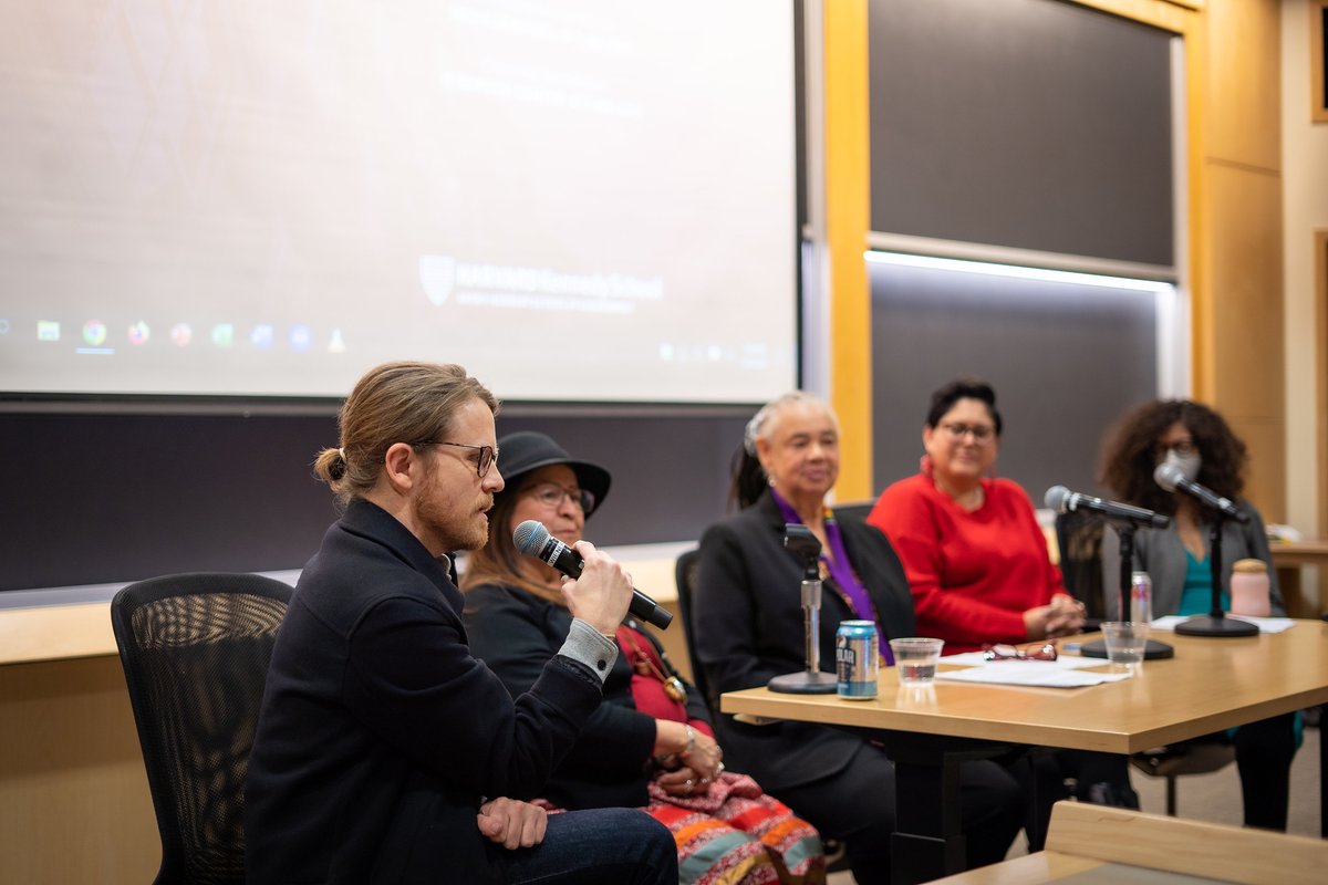 HarvardARPJ's tweet photo. Thank you to everyone who came out to "There's Something in the Water" film on environmental racism w/ @HarvardAsh &amp; big thank you to the inspiring activists who shared their wisdom/stories, and professor Yanilda González @che_shani  &amp; filmmaker @ianjdaniel - a powerful night. https://t.co/tzZlJyN1dV