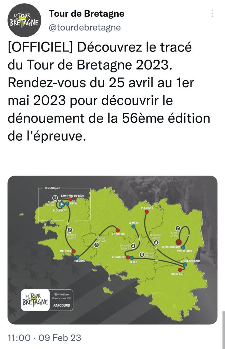 PreussPreuss's tweet photo. @JeanmarcAllais @GwenRozec @44BZH_ @paysdelaloire @NhuBretagne @bretagnereunie @VigiBretagne @regionbretagne @Paul_Molac @marclefur @ClaudeSeyse @CelticBrittany @alabretonne @thomas_heng Bon Tour de Bretagne ! 🌟🍾🏆 https://t.co/KjHsUOirTW