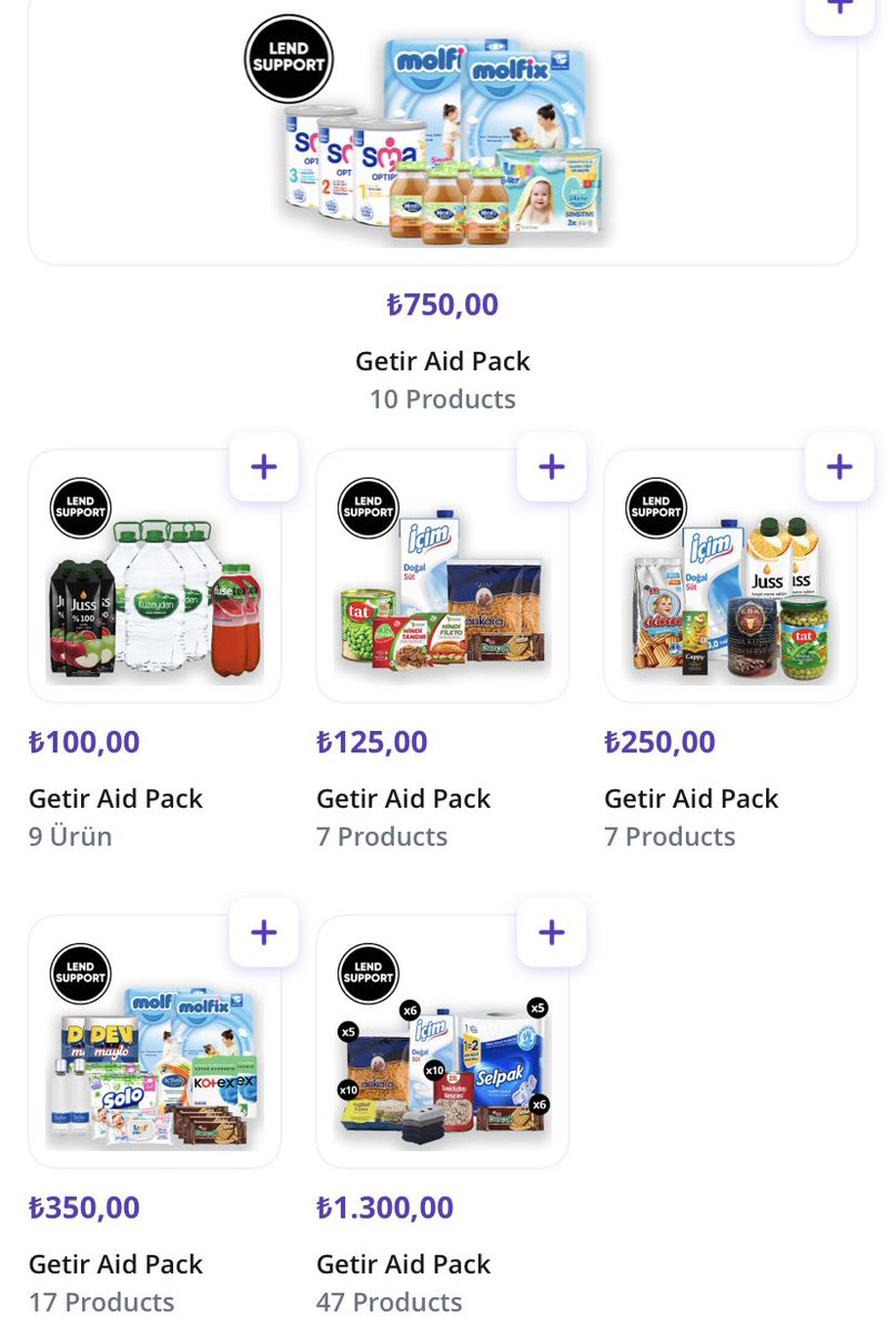 616LEBEAUS's tweet photo. GETIR is a reliable company that allows you to send products in the images to earthquake areas
₺750 = €37.04 -  $39.84
₺100 = €4.94 - $5.31
₺125 = €6.17 - $6.64
₺250 = €12.35 - $13.28
₺350 = €17.28 - $18.59
₺1.300 = €64.19 - €69.06 https://t.co/I8ShxRW2np