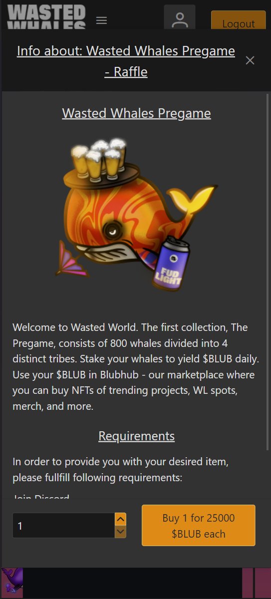Here are some new insights on our renewed marketplace, Blubhub. Find out more in our discord👀🐳