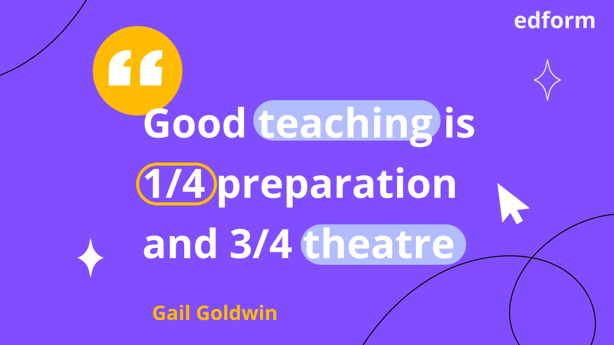 edform_com's tweet photo. 💯Never underestimate entertainment in teaching! When the students’ minds think of learning as a game, they acquire more and reach happiness! 
💻Let your classes be more interactive with #Edform!
#edtech #studentteacher #GailGoldwin https://t.co/VHPYOyM8nK