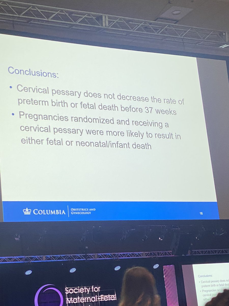 I think it’s safe to say that we will stop doing pessary research bc it doesn’t work? #SMFM23