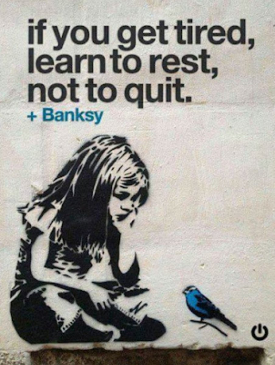Rest, just don't quit...#restwhenyouneedto #giveyourselfabreak #dontoverdoit #paceyourself #fibromyalgia #cfs #fibrosupportbymonica