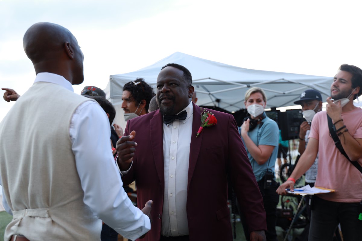 RnRmedia_'s tweet photo. Cedric having a fatherly chat with B.J. Loved working with these two in beautiful St. Petersburg Clearwater!

#theplusone @VSPC #film #bts #BehindTheScenes #romcom #movie #stpeteflorida #Clearwater https://t.co/KJUQgMriqf