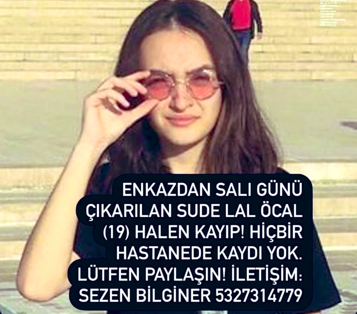 Arkadaşlar Salı günü kurtarılan 19 yaşındaki Lal Öcal halen kayıp! Paylaşır mısınız lütfen. 🙏🏼 #UMUT120SAAT #babalatv #SESGELİYOR