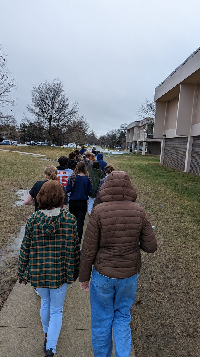 MrsBadiner's tweet photo. 2nd Grade Reading Buddies, here we come!  Even the cold and rain won't keep us away! @OtsegoSchools https://t.co/xiQVi2ilkt