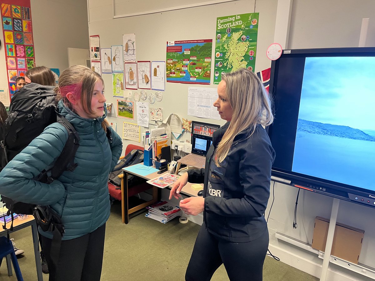 Scone_Steigen's tweet photo. What a fascinating and inspiring visit from @MackayAlix telling our Norway Club at @rdmscone about the history of the Norway-UK collaboration in the Heroes of Telemark and her own adventure recreating it with @ForcesWivesChal #ErasmusPlus @Norw_Scot_News https://t.co/WmYAFUNEno