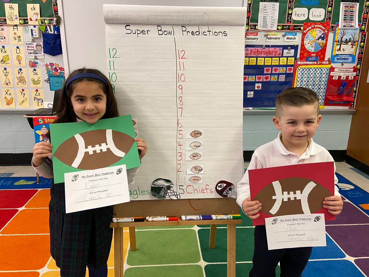 KN is getting ready for the Super Bowl.  It was close, but the most votes went to the Eagles.🏈