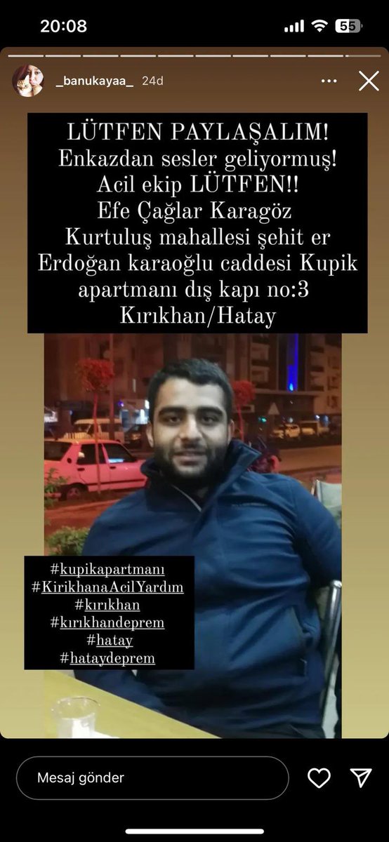 HRNCN's tweet photo. Ses geldiği bilgisi ulaştı. Bölgede ekip yönlendirilmesi için ne yapabiliriz? https://t.co/Y7ZSCgZxqU