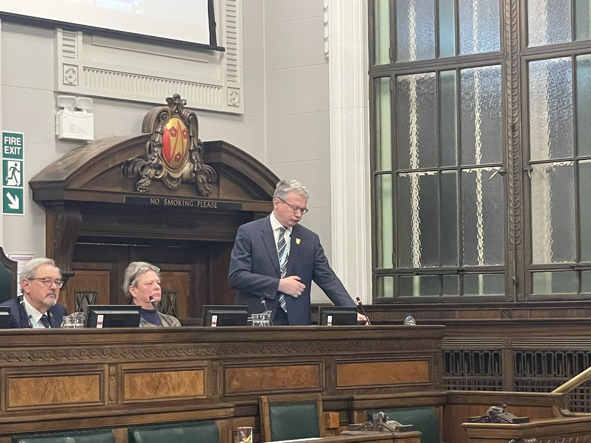 .@Cllr_Mike_Green is on his feet, highlighting what #LancsBudget23 will provide for the health and wellbeing of all across #Lancashire.