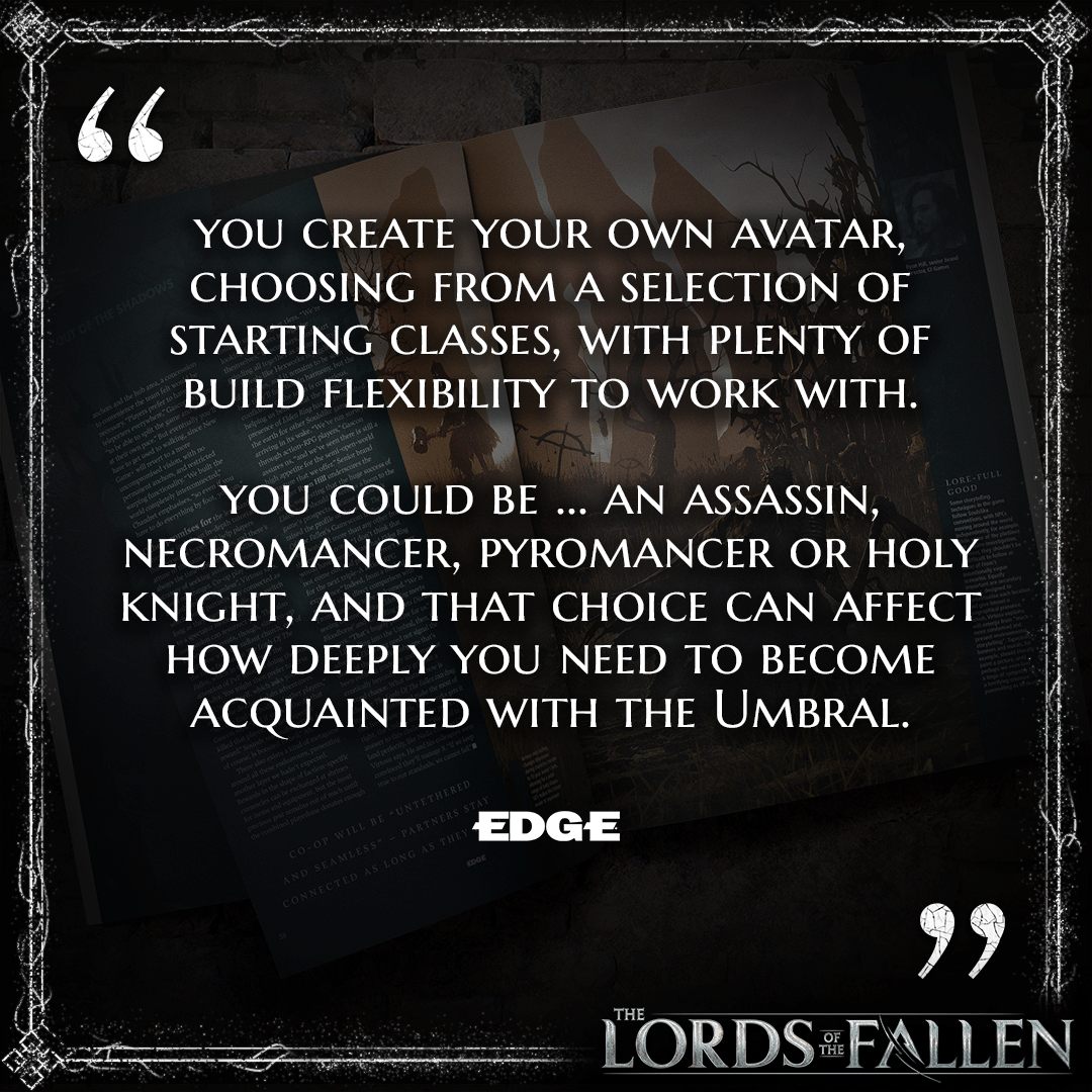 lotfgame's tweet image. Fret not, Lampbearer, for your path is not set in stone.

Fall to the allure of the blade, take flight with a flurry of arrows, or immerse yourself in the dark arts of sorcery. 

In this world, your decisions will turn ripples into tides.

#DareToHope | #TheLordsOfTheFallen