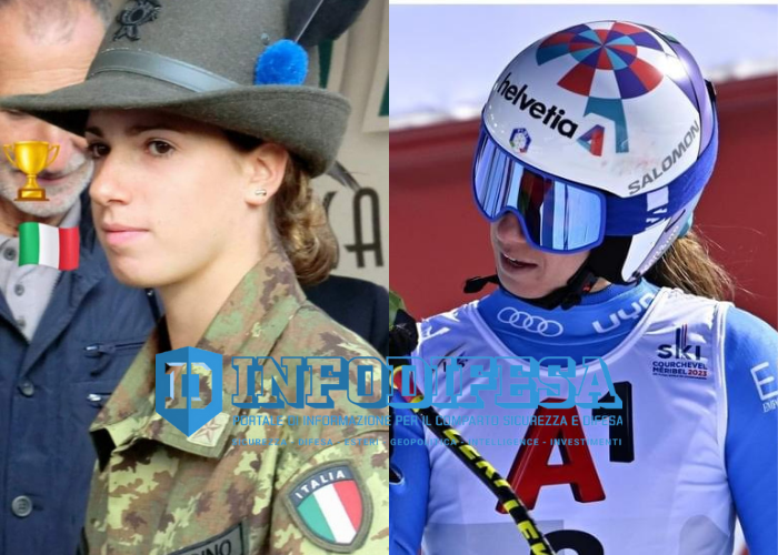InFoDifesa's tweet photo. Ai Mondiali di sci alpino, sulle nevi francesi di Meribel, si è svolto oggi il SuperG femminile nel quale il Graduato Scelto Marta Bassino, atleta del Centro Sportivo Esercito – Sezione sport invernali, ha conquistato la medaglia d’oro. #Alini #esercit
https://t.co/FxV77eHdf3 https://t.co/ApbfjeZG15
