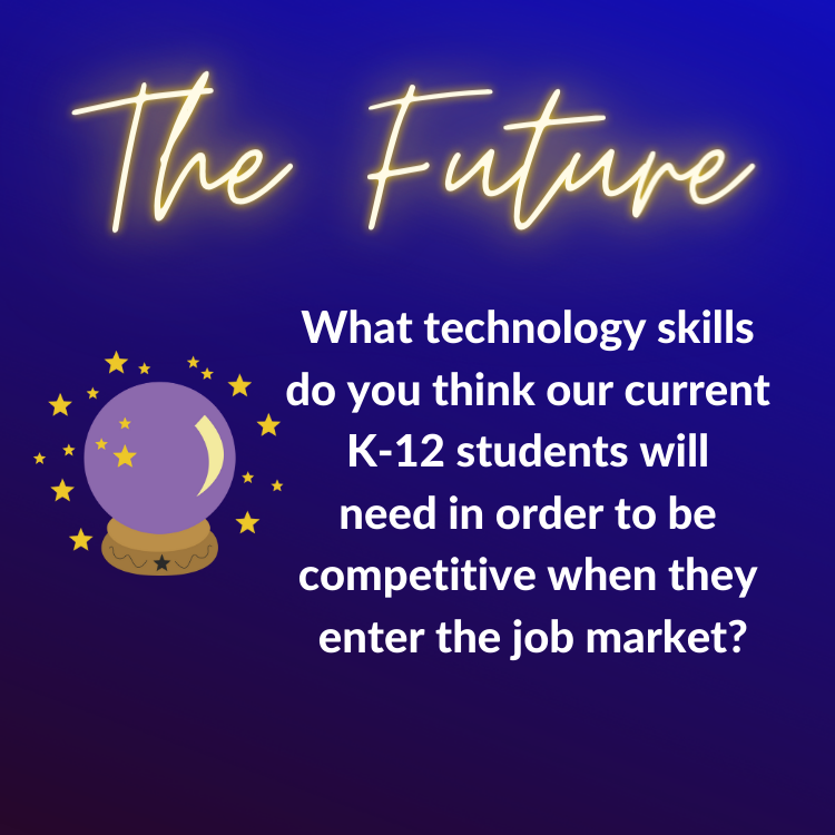 LovesEdTech's tweet photo. #wuedt6020 Week 5 Twitter Chat
As educators, we need to look to the future to prepare our students for their future. So what tech skills do you think they will need? https://t.co/mVhGZXVH6H