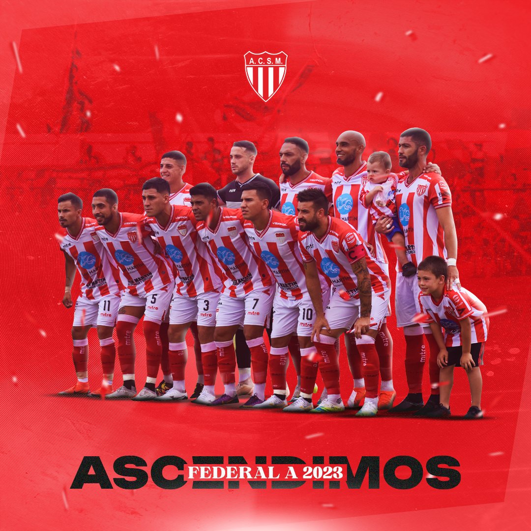 🚨 El Consejo Federal sancionó con la descalificación a Independiente San Cayetano, rival que debíamos enfrentar en busca del ascenso.

De esta manera, San Martín asciende al #FederalA tras 16 años en la cuarta categoría.

¡DE PIE, PUEBLO CHACARERO, 𝗔𝗦𝗖𝗘𝗡𝗗𝗜𝗠𝗢𝗦! ✊🏼🅰️🇦🇹
