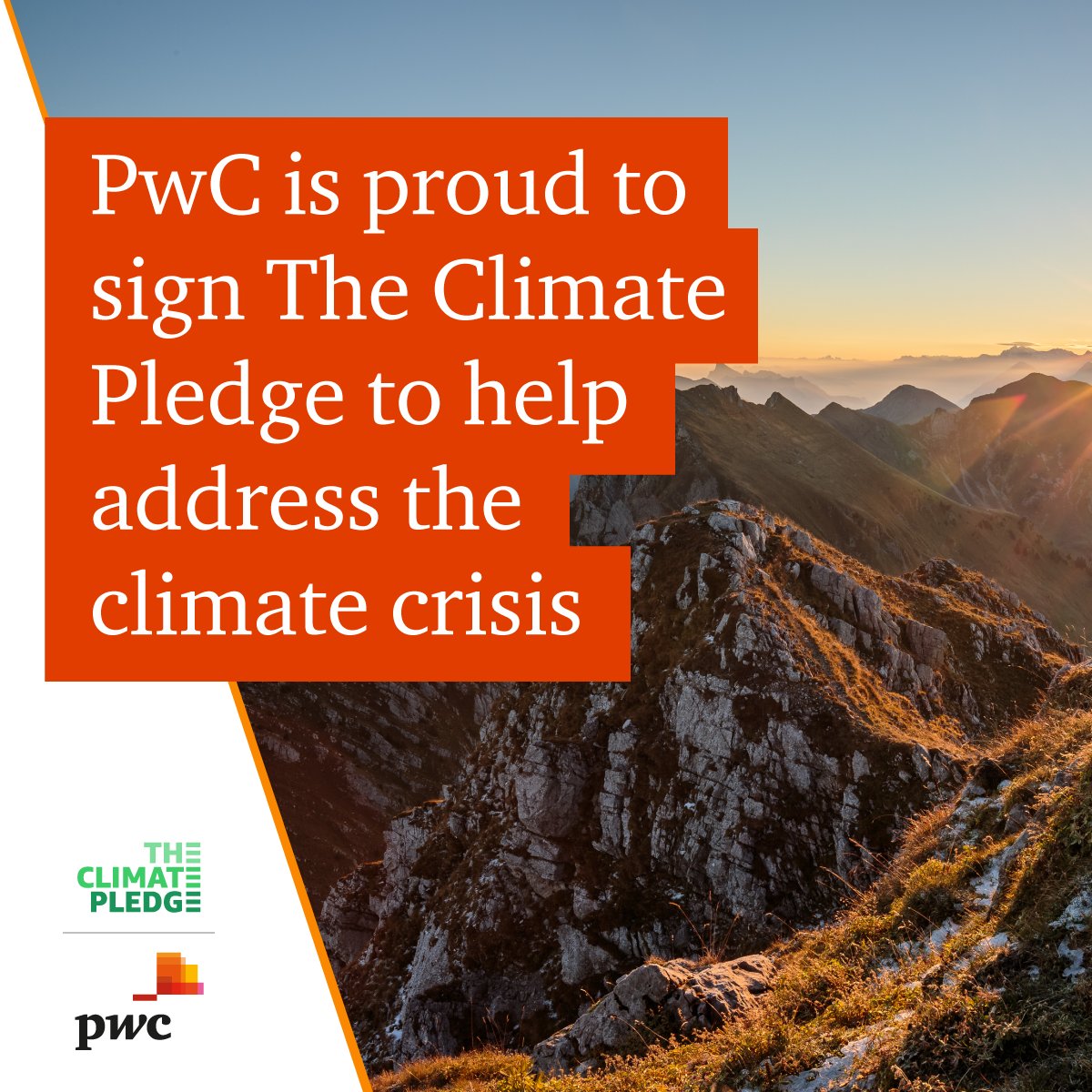 PwC (@pwc) on Twitter photo ๐ณ Climate change is affecting us all, and addressing the #climatecrisis demands urgent and universal action.
We are proud to sign the <a href="/climatepledge/">The Climate Pledge</a>, joining @Amazon and other signatories in reinforcing our commitment to sustainability.
Discover more: theclimatepledge.com ๐ณ Climate change is affecting us all, and addressing the #climatecrisis demands urgent and universal action.
We are proud to sign the <a href="/climatepledge/">The Climate Pledge</a>, joining @Amazon and other signatories in reinforcing our commitment to sustainability.
Discover more: theclimatepledge.com