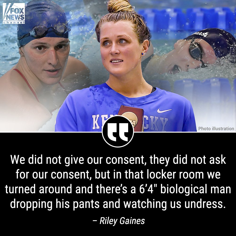 'WE WERE EXPOSED': Trans swimmer showed 'male genitalia' in locker room after meet, former All-American says. fxn.ws/3IbSkah