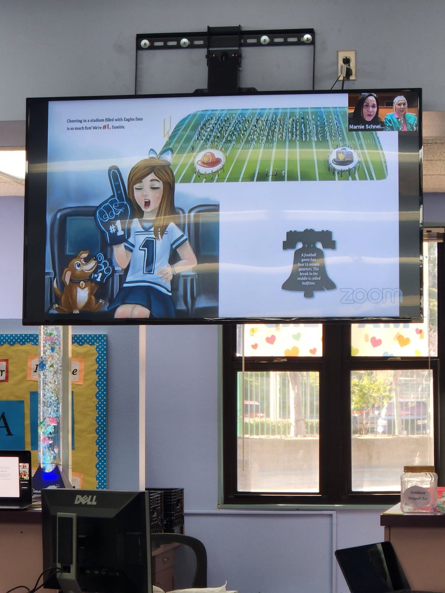 So lucky that we get to host Marnie Schneider's virtual author visit at <a href="/BLDolphins/">Bay Laurel Dolphins</a> today just in time for the Superbowl! Marnie read her Gameday book highlighting the <a href="/Eagles/">Philadelphia Eagles</a> to our students. Thank you <a href="/LVUSDLibraries/">Tina Johnson</a> <a href="/BLmediacenter/">Katie Greco</a> for putting this together. #FlyEaglesFly