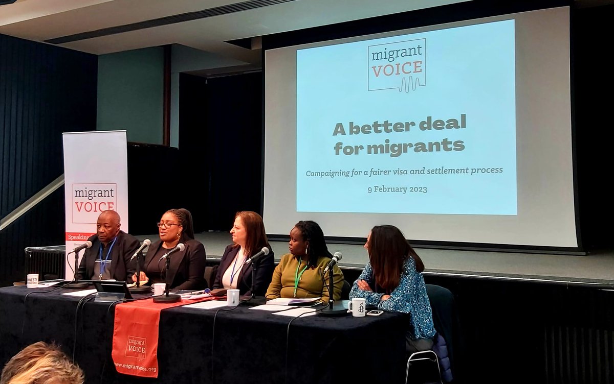 (1/4) Today our community leaders participated in @MigrantVoiceUK  conference 'A better deal for migrants - Campaigning for a fairer visa & settlement process'. Delighted to meet our Streatham MP @BellRibeiroAddy  who's supporting our collective fight to #EndtheHostileEnvironment