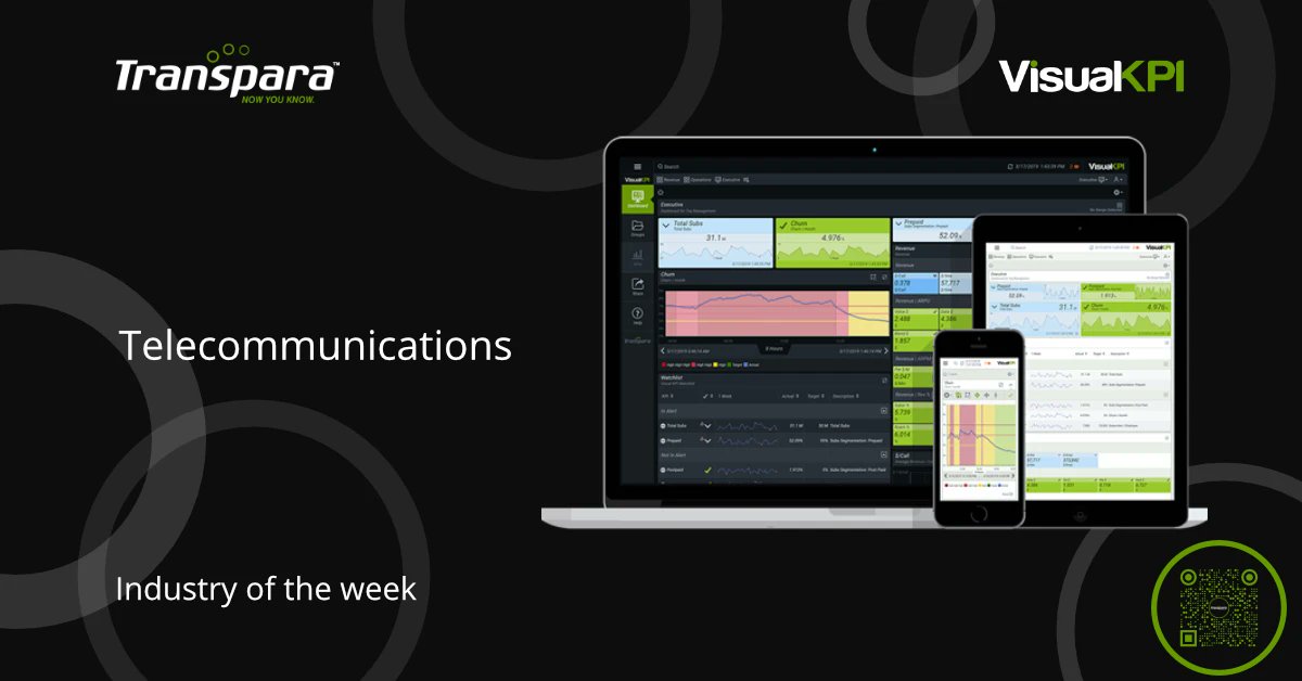 Transpara's tweet photo. Industry of the week Telecommunications
#Transpara #VisualKPI #Telecommunications 
Learn more at https://t.co/9n4wssqyAO https://t.co/k5WWgBVs3M