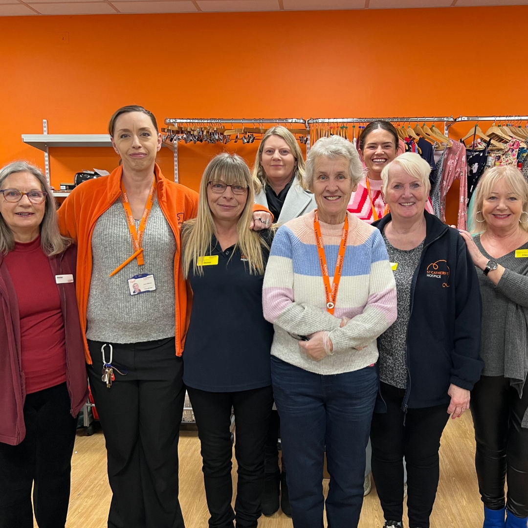 StCHospice's tweet photo. Today we celebrated the opening of our new Horsham shop. Janet, who has been volunteering in our shops for nearly 12 years, cut the orange ribbon to declare our new store officially open! We're so grateful for the warm welcome we have already received from the local community🧡 https://t.co/oSEtVhiXjX