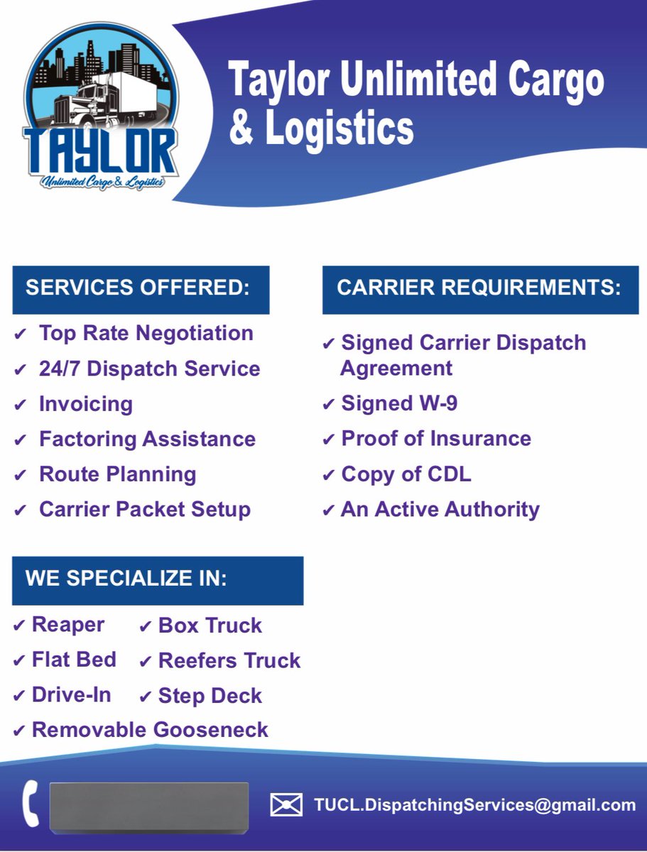 Hello everyone anyone in need for a dispatcher??! I’m looking for reliable owner operators who’s ready to work. Contact me for more info. #trucking #truckdispatching #owneroperators #trucklife #blackownedbusiness