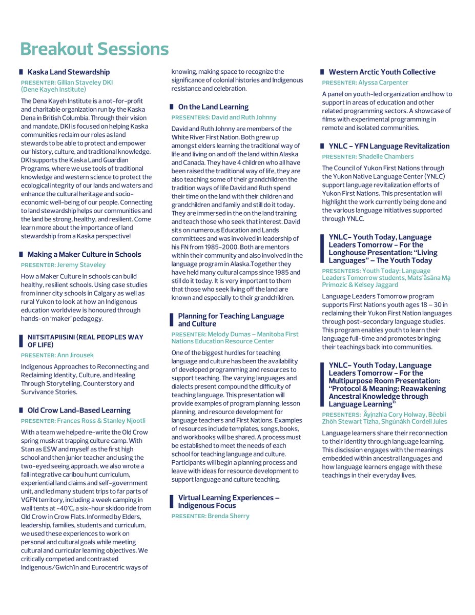 The program is out for the 4th Annual First Nation Education Conference! Two full days of presentations and workshops. Find a full-sized schedule here: static1.squarespace.com/static/5ddc27b…
And get your tickets here: whova.com/portal/registr…
Only $5 for the gala; the conference is free.