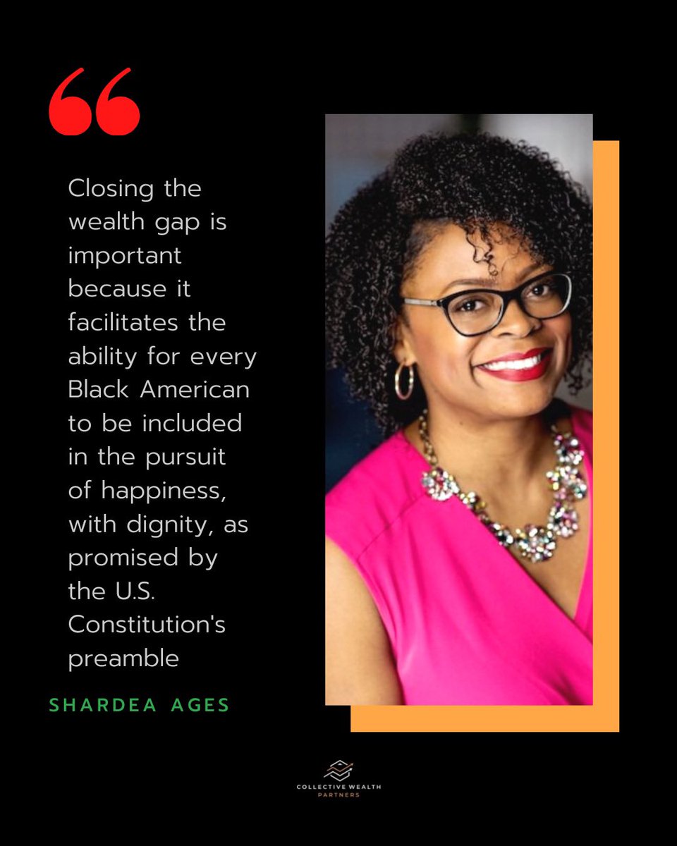 Collective Wealth Partners is committed to closing the racial gap through holistic financial planning. Hear from Co-Founder and Senior Wealth Advisor Shardea Ages on why closing the racial wealth gap is important to her.                              #racialwealthgap #wealthgap