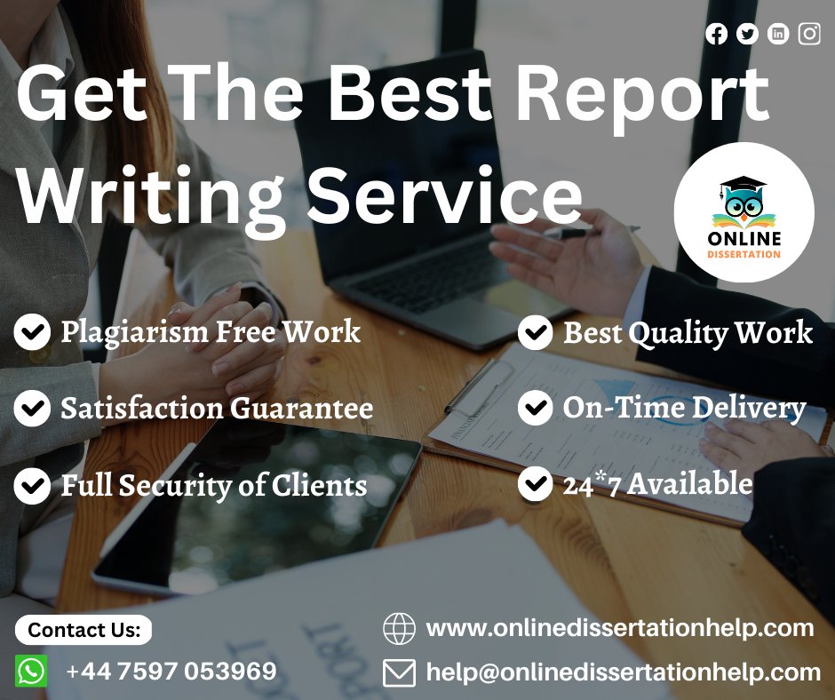 Dissertation003's tweet image. Be confident! Because you choose our Online Report Writing Help.
Order Your Task Now:
#reportwriting #reportwritinghelp #reportwritingassignmenthelp #writingassignment #writinghelp #assignmenthelp #assignments #help #onlinedissertationhelp