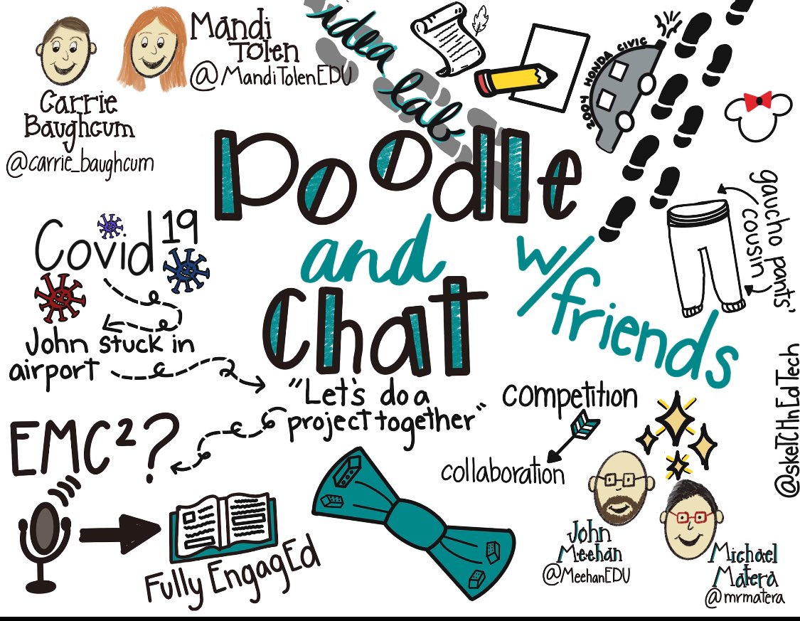 So sad I missed #doodleandchat w/friends last night! It was a good way to start my day this morning though! @carrie_baughcum @MandiTolenEDU ❤️ed hearing yalls story @mrmatera @MeehanEDU