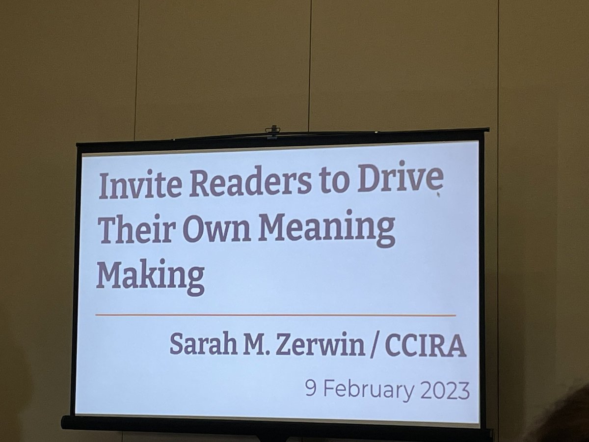 @SarahMZerwin @ColoradoReading #CCIRA “I want to get out of my students’ way so they can do the work themselves.”