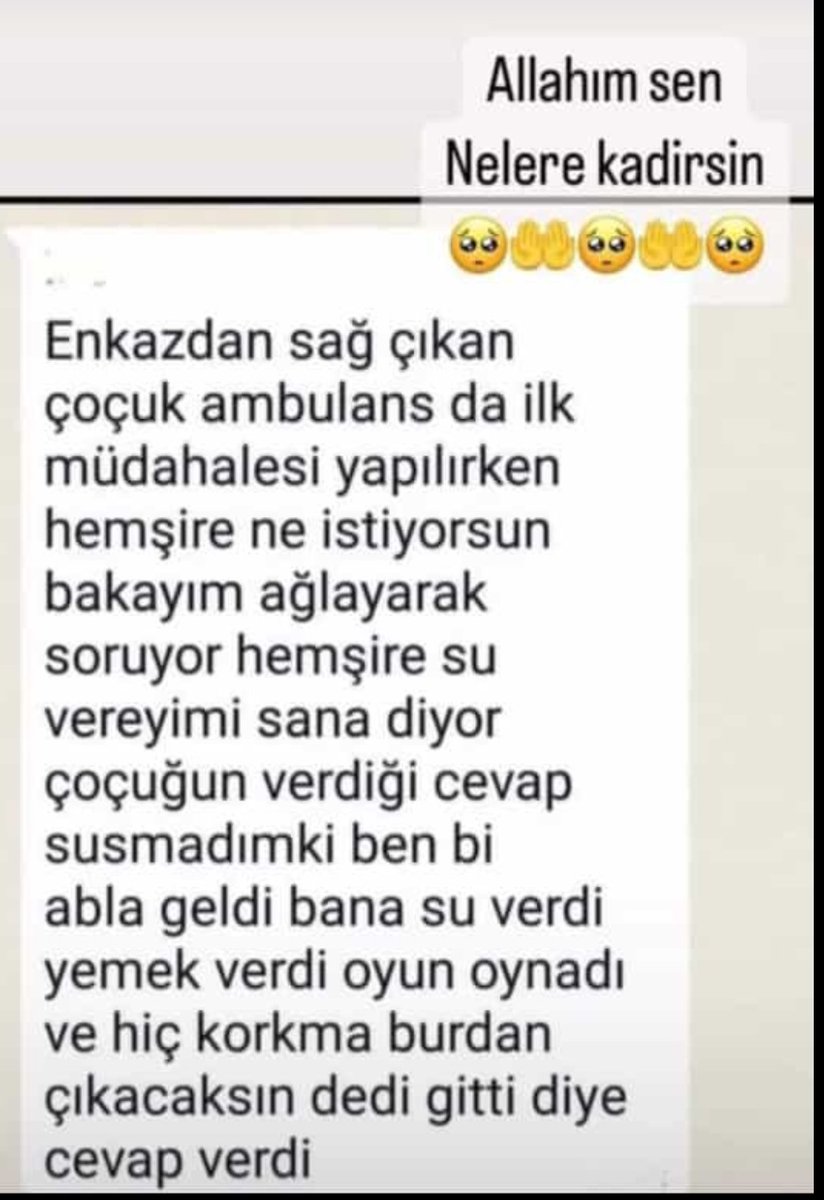 YA RAB SEN BÜYÜKSÜN
#depremsondakika